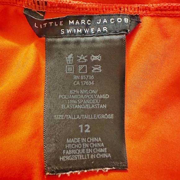 Little Marc Jacobs | Striped One Piece Swimsuit (12 yrs) - Picture 4 of 5